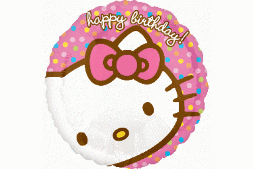 18 Inch Anagram Hello Kitty Foil Balloon